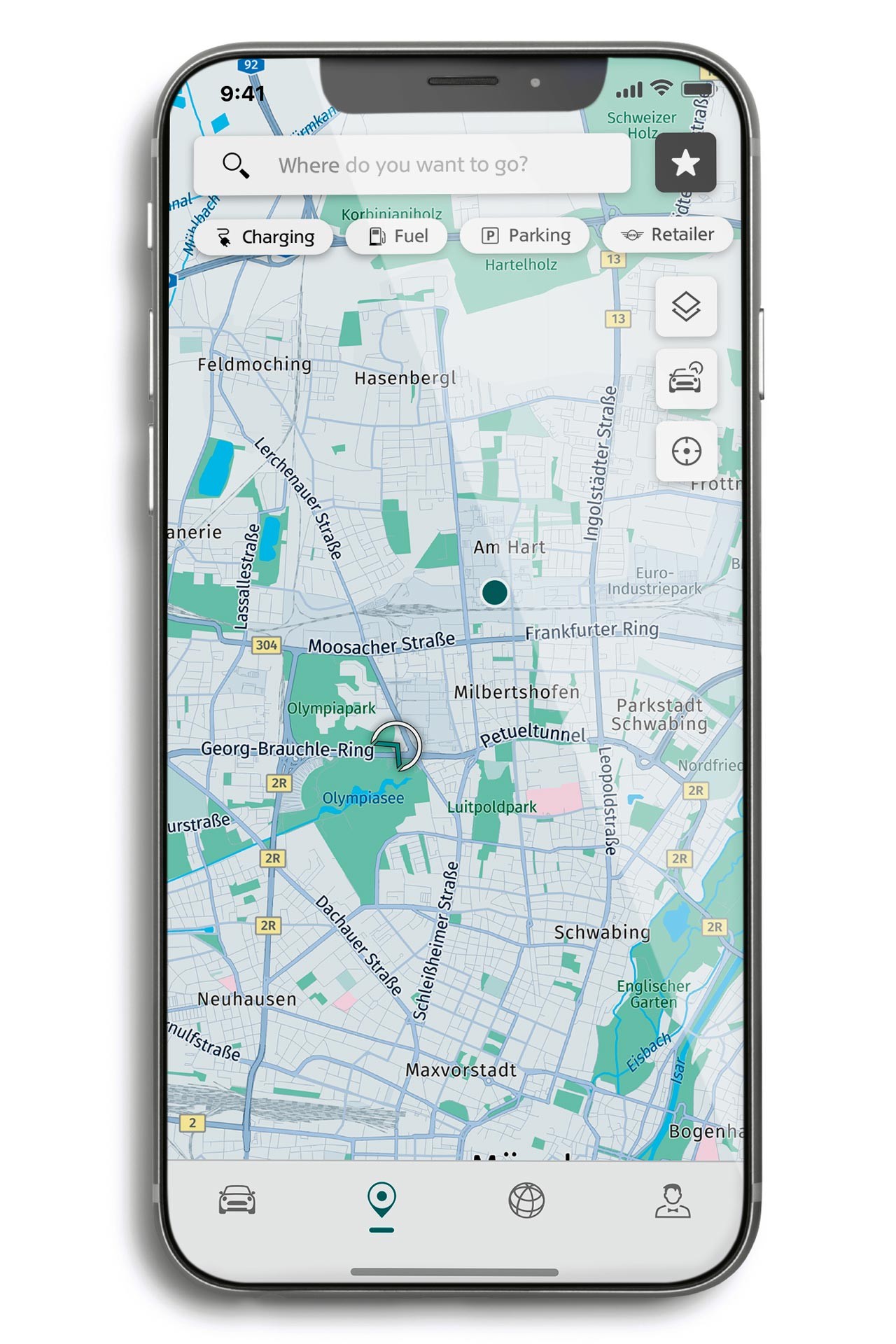 mini connected – mini app – kaart tabblad mini connected – mini app – kaart tabblad